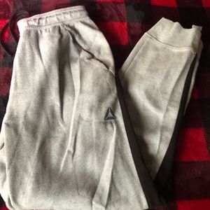 grey reebok joggers